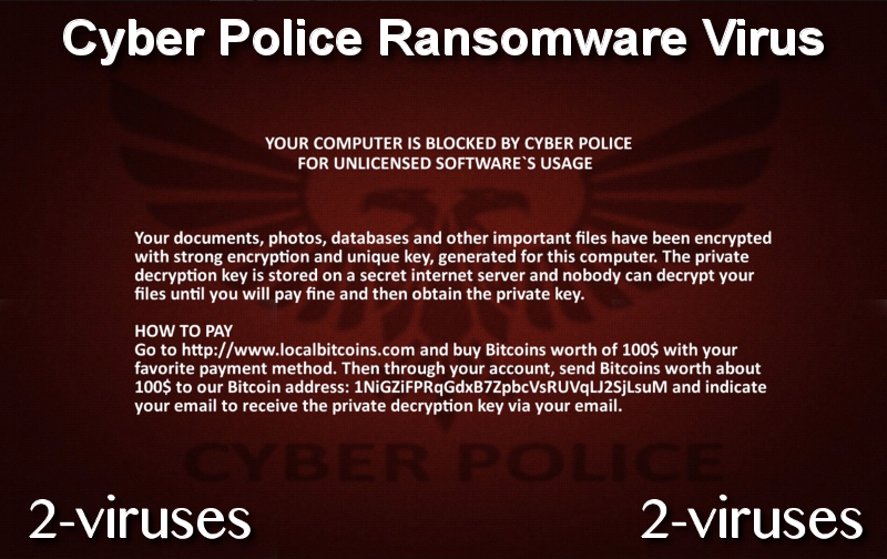 Cyber Police Ransomware Virus remove