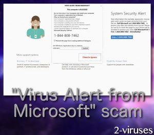 “Virus Alert from Microsoft” bedrägeri