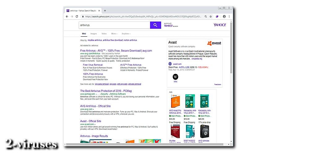24stream.com browser hijacker search engine yahoo