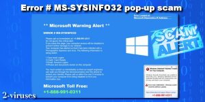 ERROR  MS-SYSINFO32 popup bedrägeri